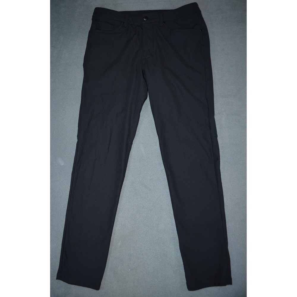LULULEMON Men's ABC Slim-Fit 5 Pocket Pant 30L Warpstreme in Black - Size 31